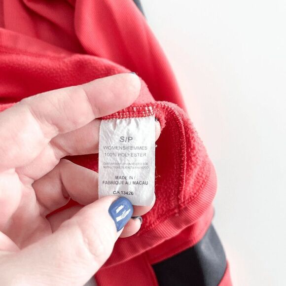 Sugoi Women's 1/4 Zip Athletic Pullover Sweatshirt Red Black Small - Picture 4 of 7